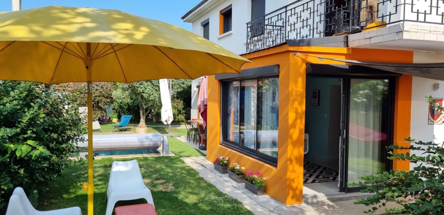 La Maison Pop Appartement Meuble Independant Avec Jardin Romans-sur-Isere Bagian luar foto